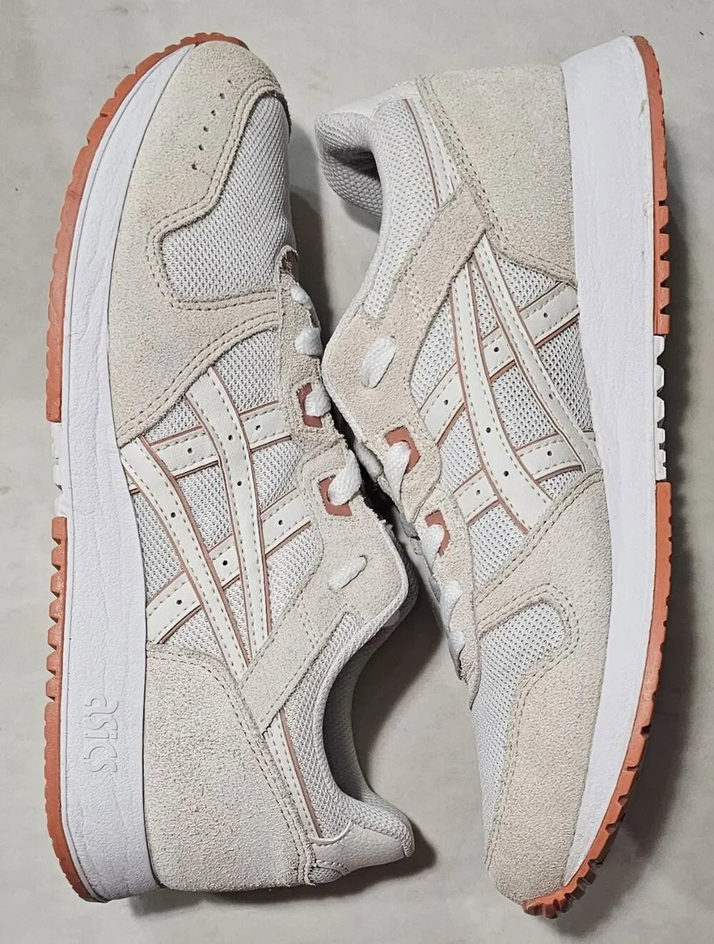 Asics GT-II Women's Retro Running Shoes Size 8.5 Cream White Rose Gold